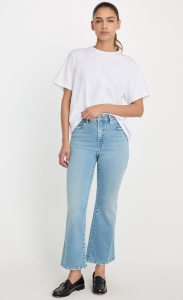 Soft Tech Good Legs Crop Mini Boot Jeans- Indigo - 2