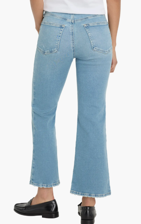 Soft Tech Good Legs Crop Mini Boot Jeans- Indigo - 6