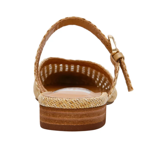 Domainica Woven Mule- Natural Raffia