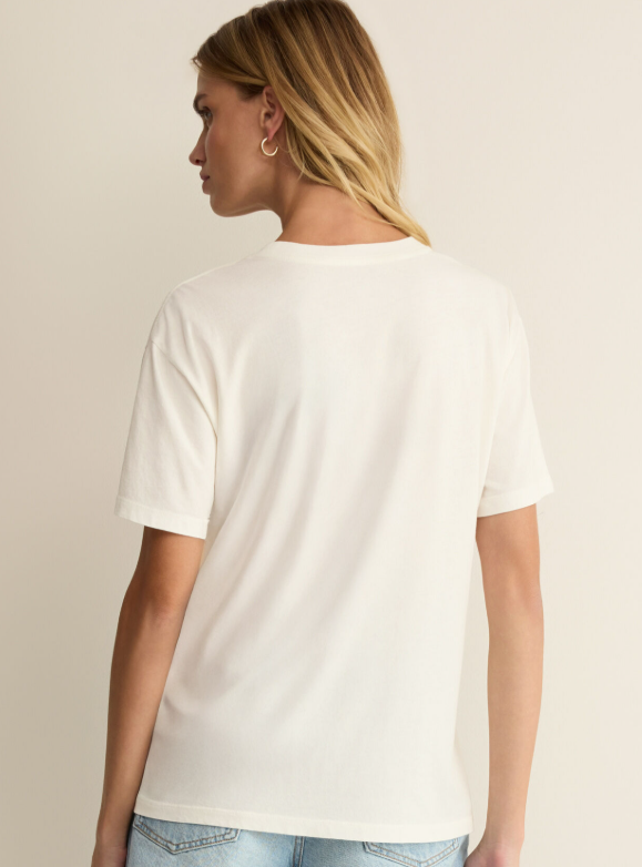 USA Boyfriend Tee- Sea Salt - S