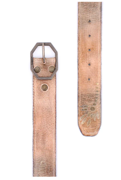 Mohawk Belt- Tan Rustic White BFS