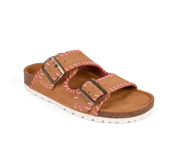 Mode Sandal- Tan Suede - 8