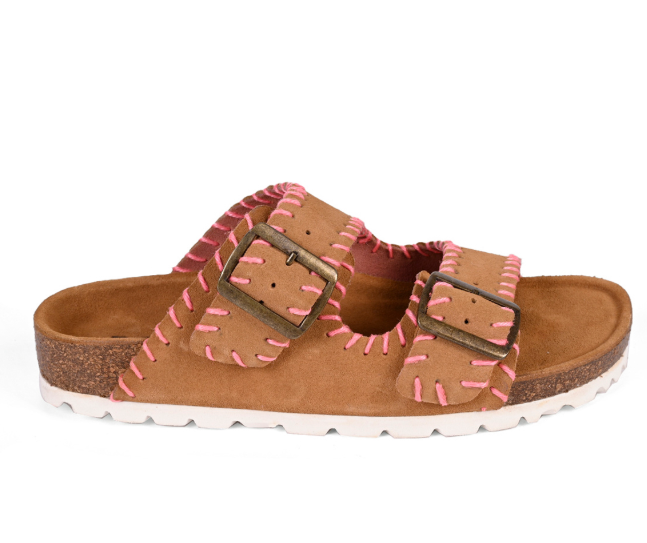 Mode Sandal- Tan Suede - 7
