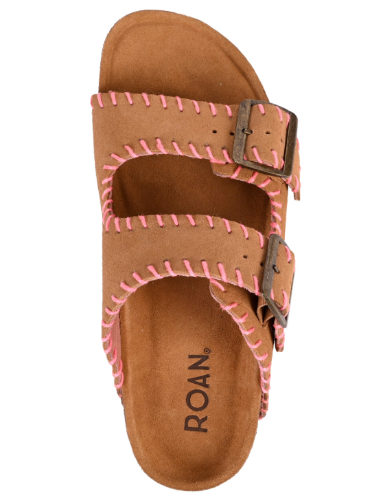 Mode Sandal- Tan Suede - 7