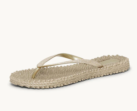 Cheerful Glitter Flipflops- Platin - 41 (10)