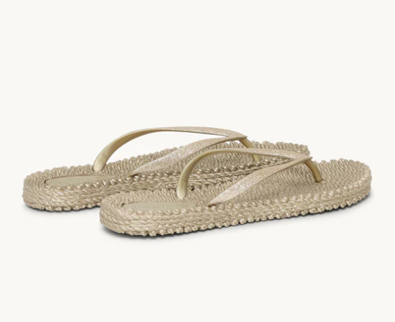 Cheerful Glitter Flipflops- Platin