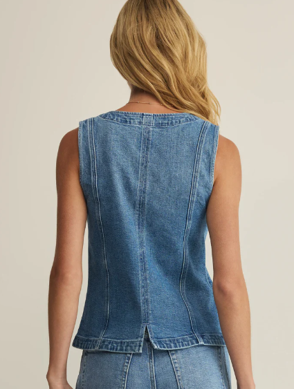 Porto Denim Vest- Eternity