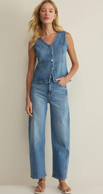 Porto Denim Vest- Eternity