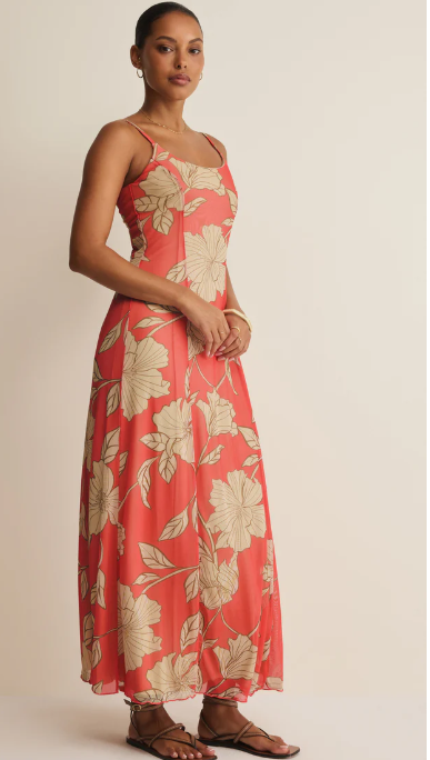 Charisma Bloom Midi Dress- Gelato