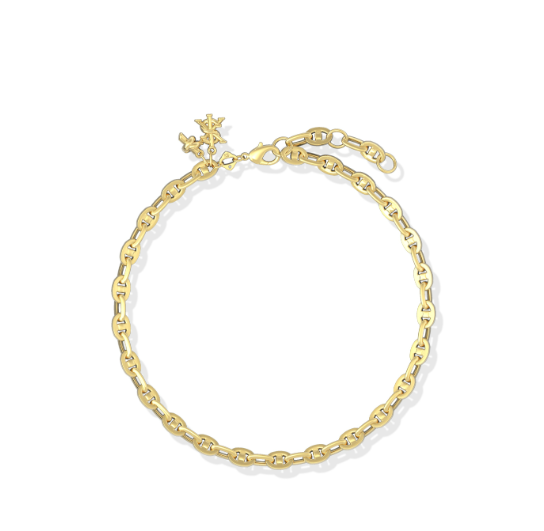 Parker Knot Anklet Gold Metal