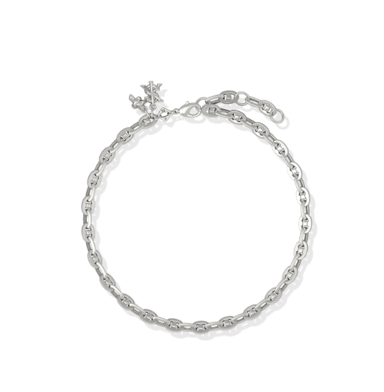 Parker Knot Anklet Vintage Silver Metal