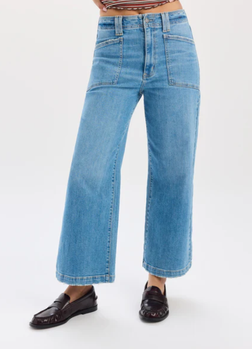 Valley Girl HR Patch Pocket Jean- Fave