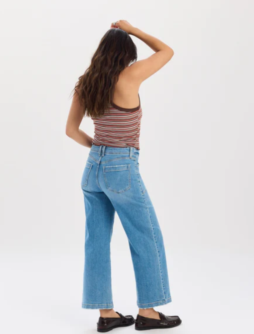 Valley Girl HR Patch Pocket Jean- Fave