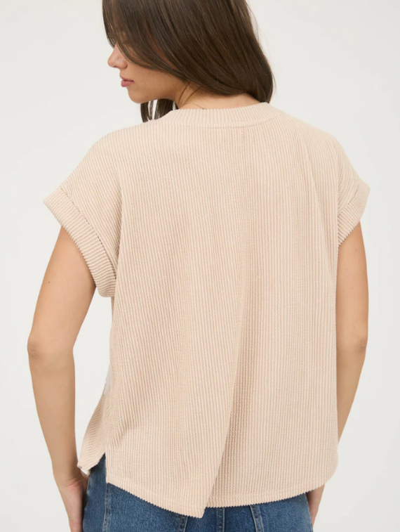 Texas Knit Tee- Light Khaki