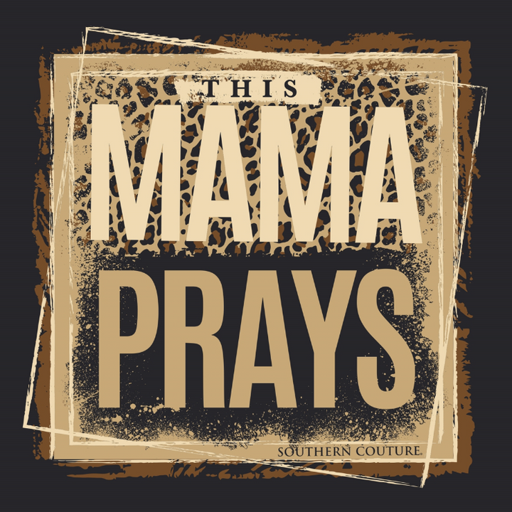 This Mama Prays Soft Tee - Black - S