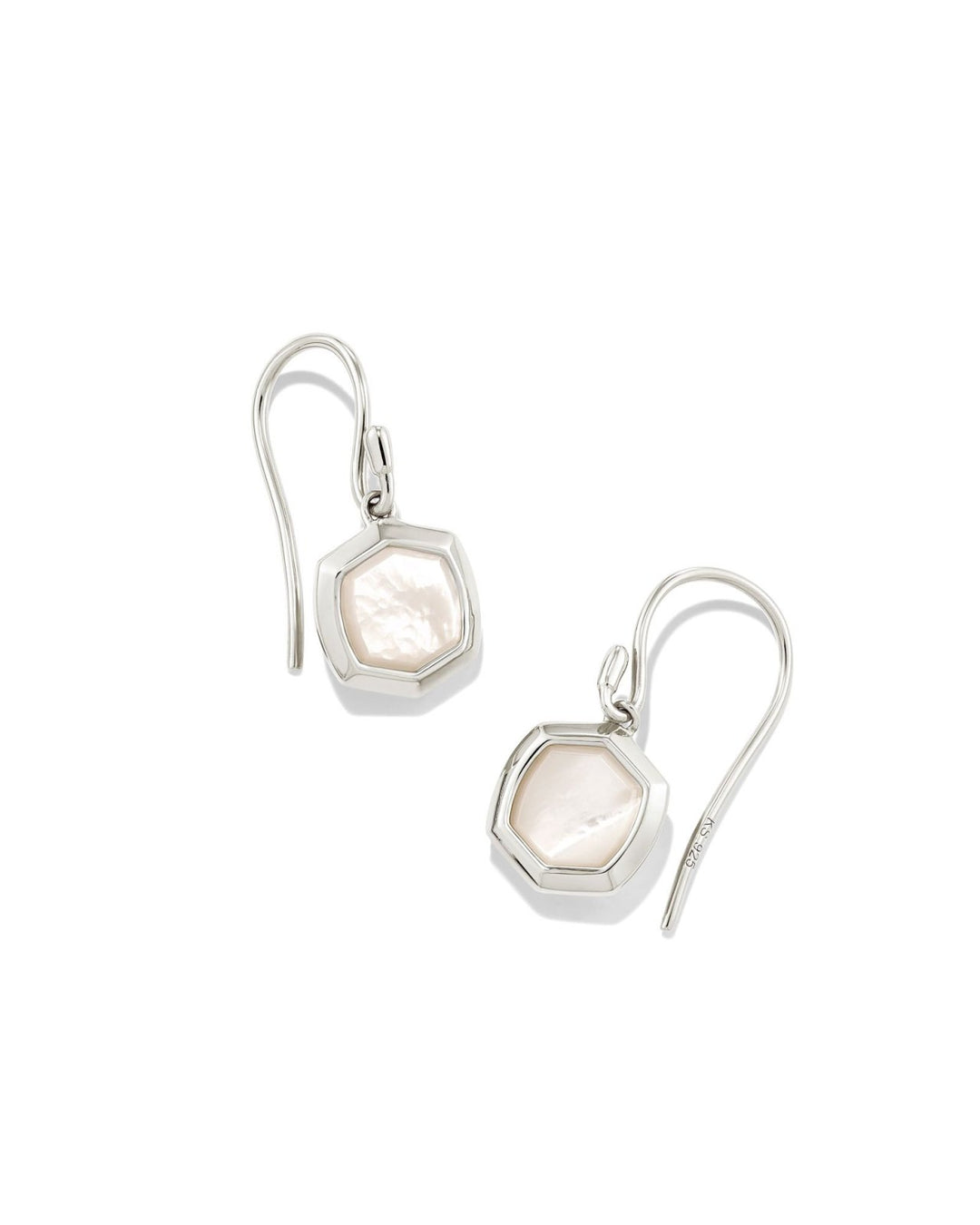 Davis Sm Drop Ear Sterling Slv Ivory Mop