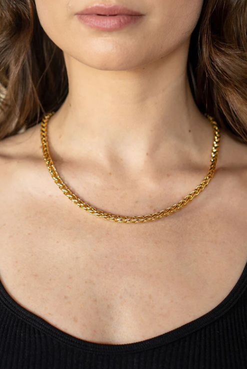 Knotted Chunky Necklace - Gold