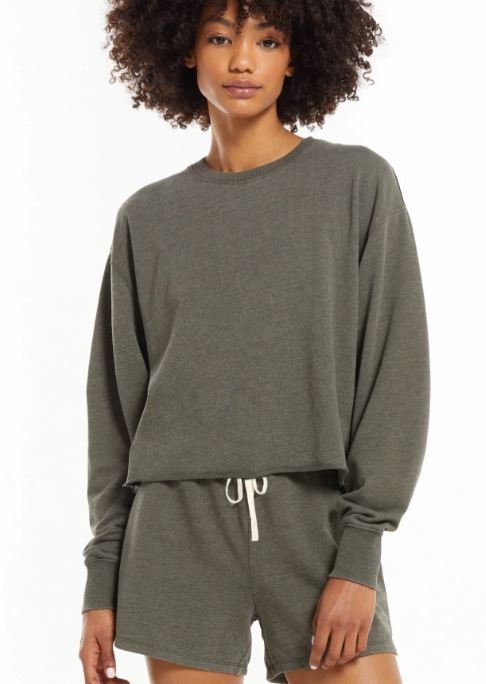 Claire Boxy Sweatshirt - Blk