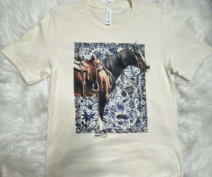Denim Horse Tee - Med
