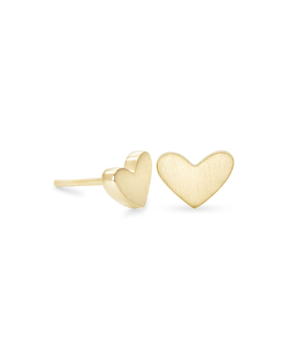 Ari Heart Stud Earrings 18K Gold Vermeil