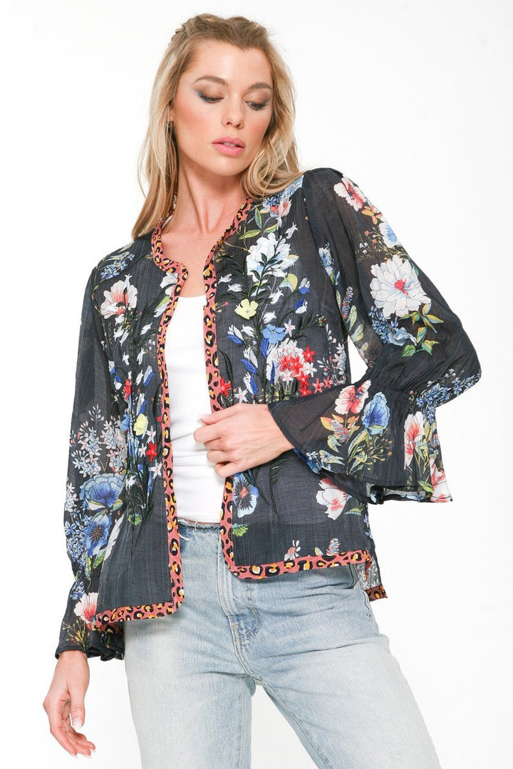 Lovey Dovey Jacket- Night Floral - M