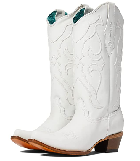 LD White Embroidery Boot