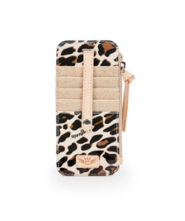 Mona Brown Leopard Card Organizer