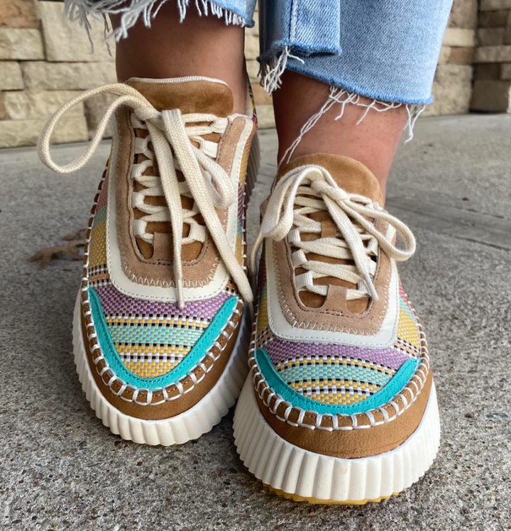 Dolen Sneaker - Tan Multi - 6