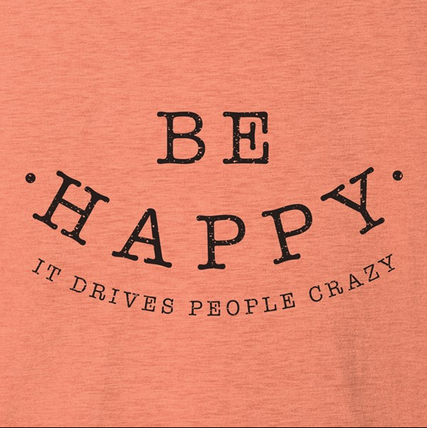 Be Happy Tee - Sunset