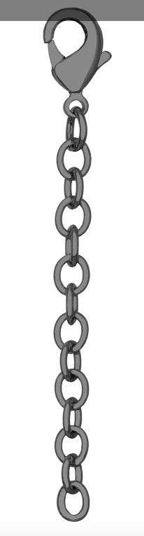 Necklace Extender 2' Lobster Gnmt