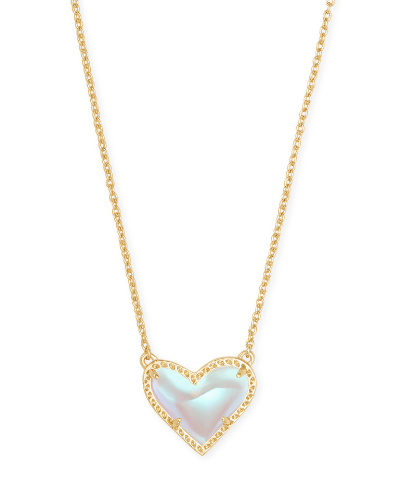 ARI HEART SHORT PENDANT DICHROIC GLASS
