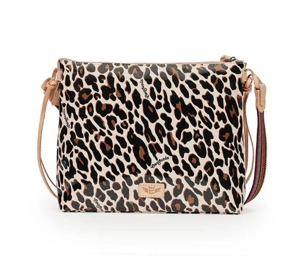 Mona Brown Leopard Downtown Crossbody