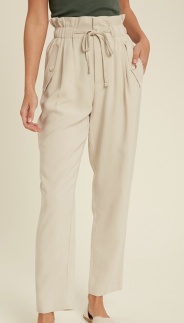 Kelty Drawstring Pant - Taupe - Sm