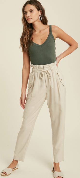 Kelty Drawstring Pant - Taupe