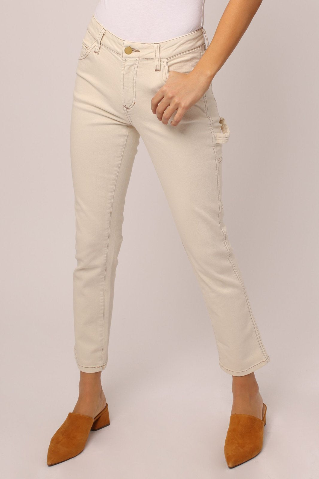 Blaire Straight Jean- Wheat - 24