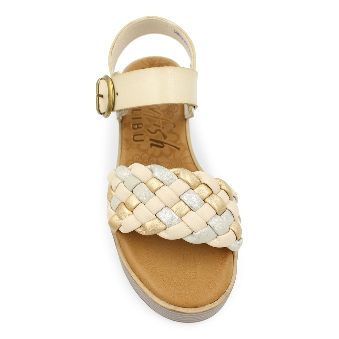 Lapaz Braided Platform Sandal - Wht Sand - 10