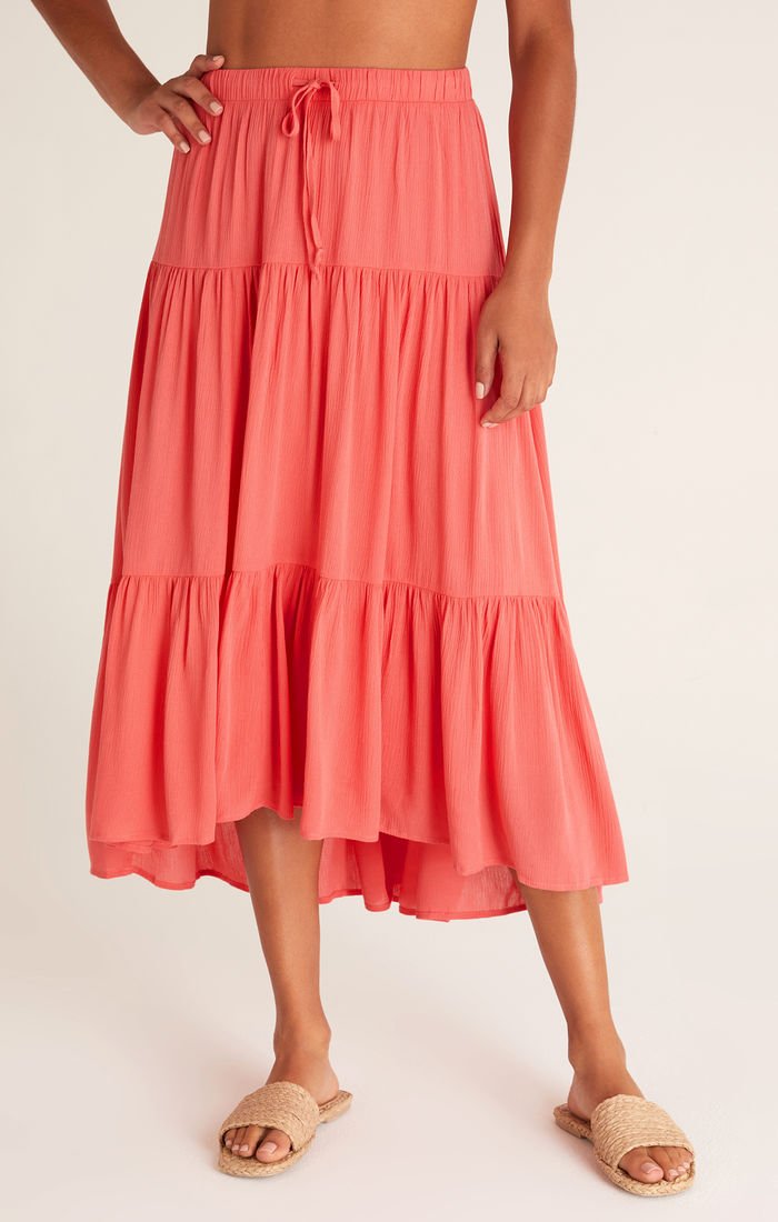 Alba Maxi Skirt- C.Red - S