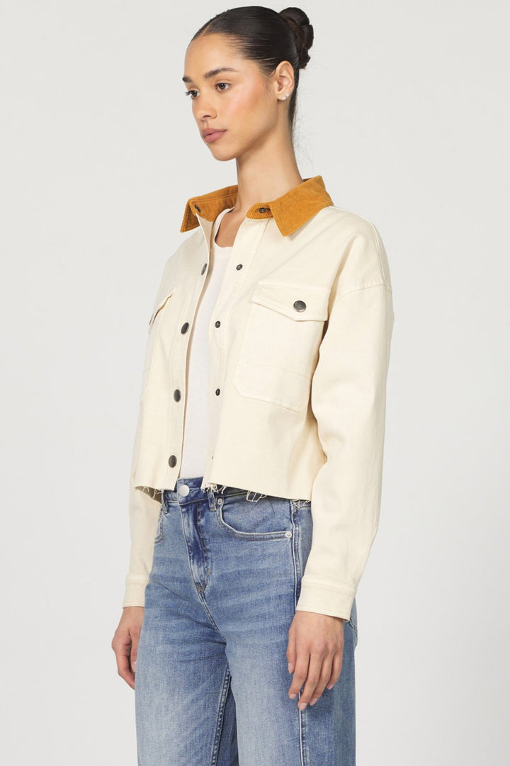 Cropped Gina Jacket - Cashew