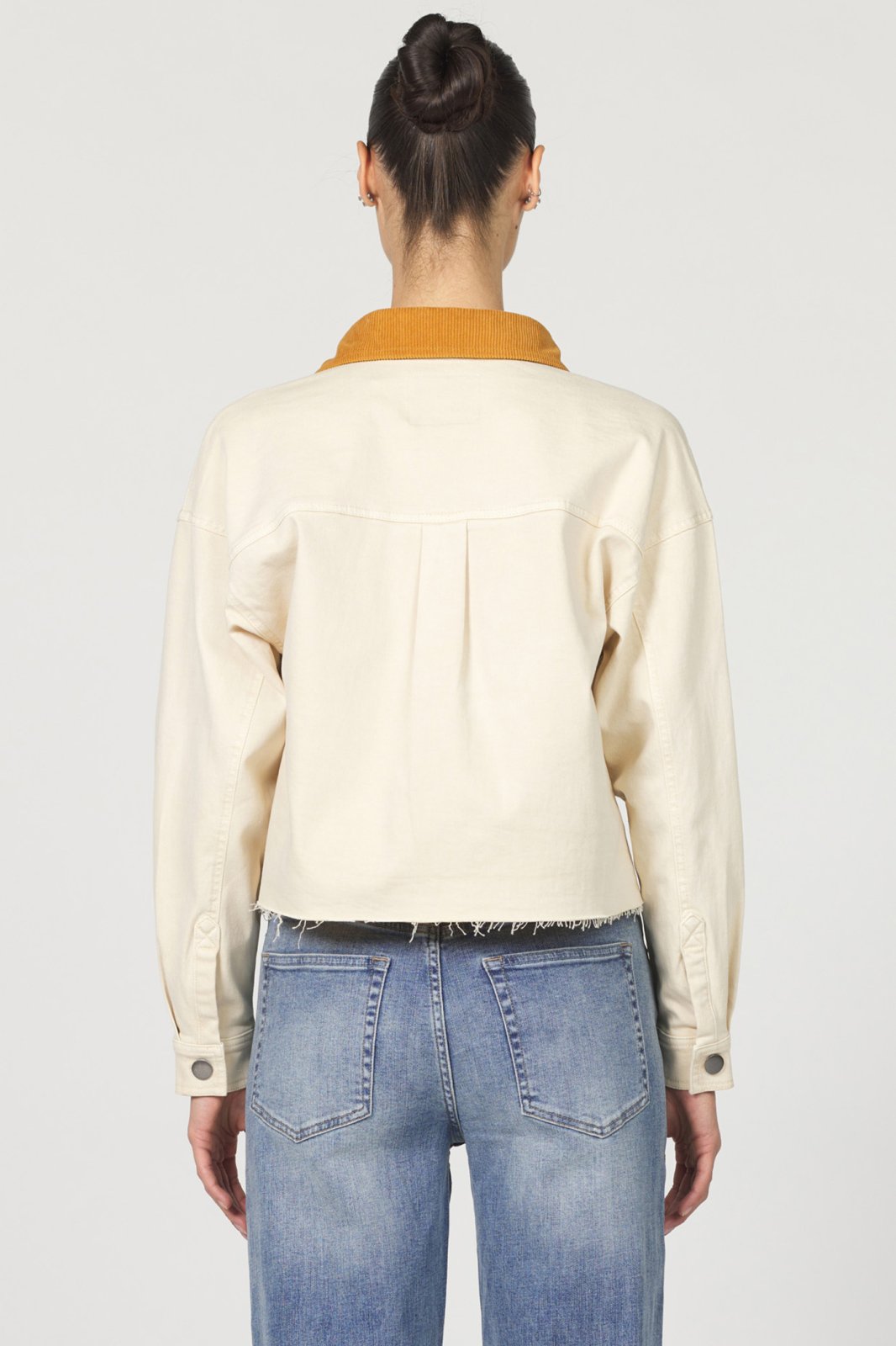 Cropped Gina Jacket - Cashew