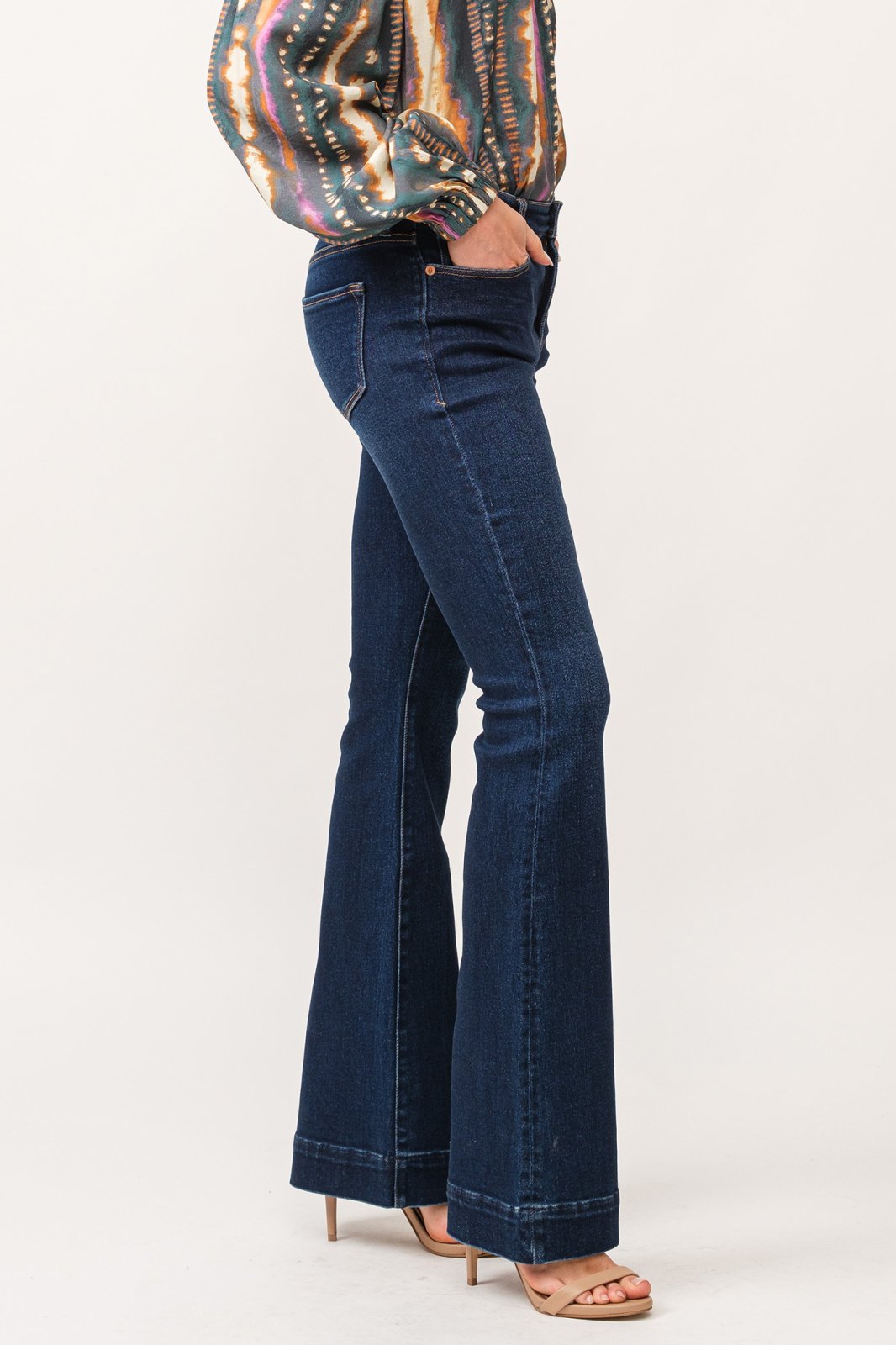 Rosa Flare Jean- Brentwood